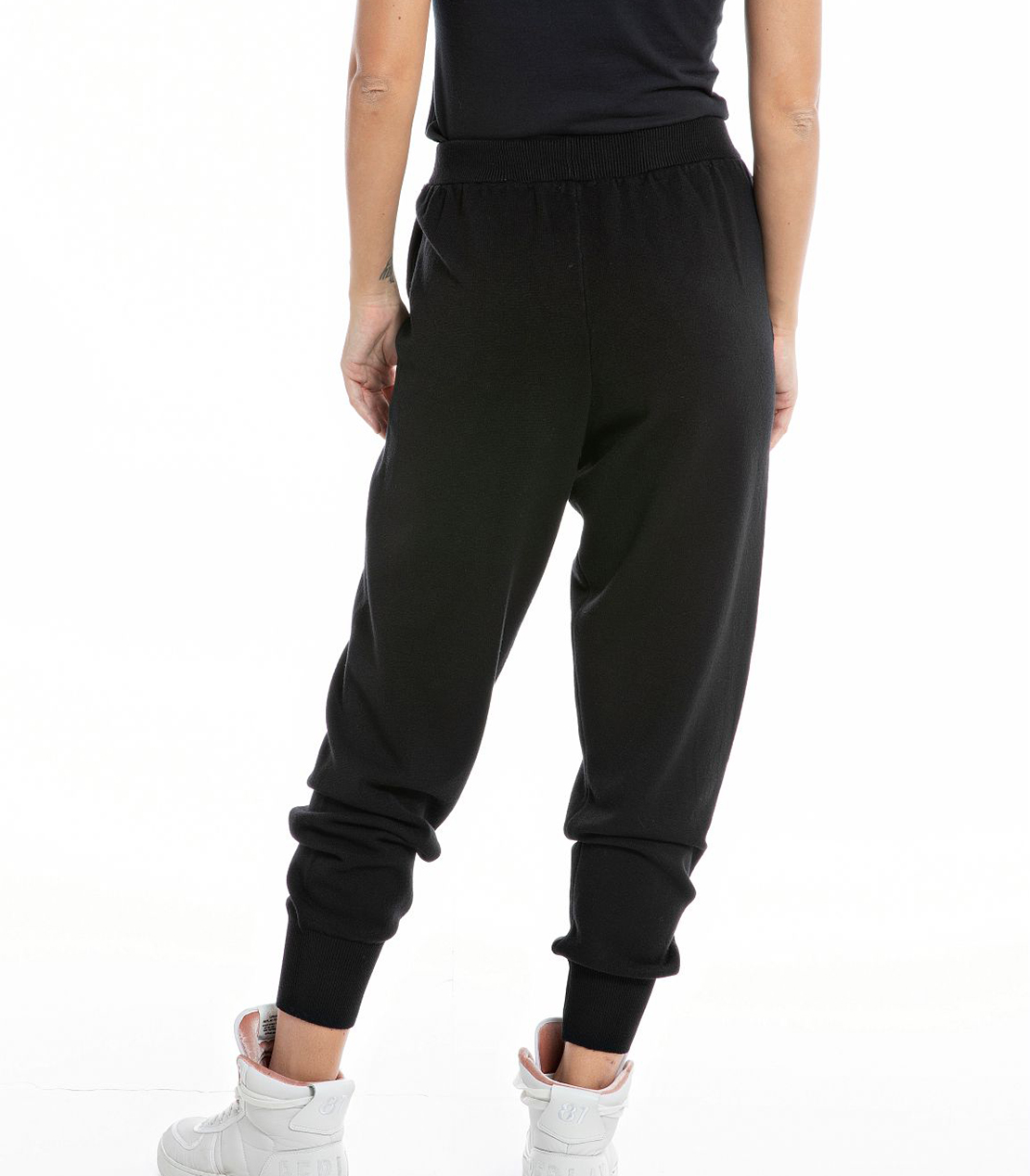 ビスコースブレンド ジョガーパンツ 詳細画像 ブラック 2